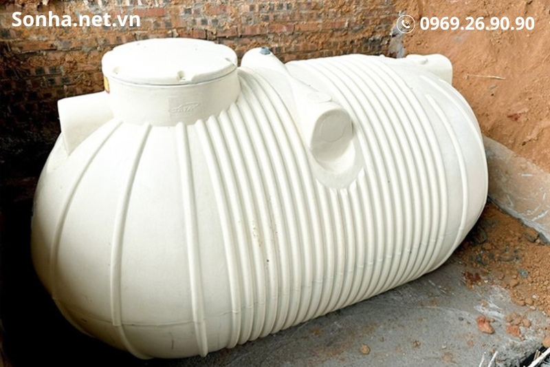H&igrave;nh ảnh lắp đặt thực tế sản phẩm bể nước ngầm ngang SATA 2600l 