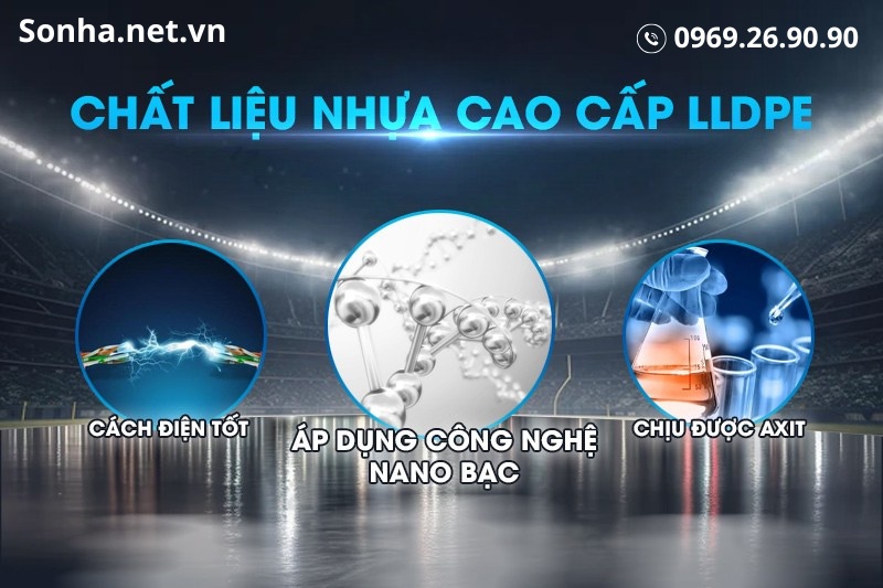 Bể nước ngầm ngang SATA 3000L l&agrave;m bằng chất liệu nhựa cao cấp 
