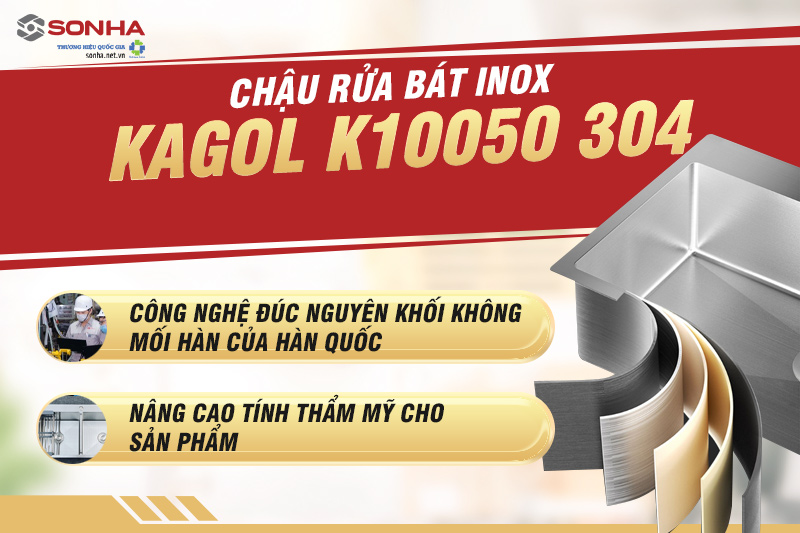  Kagol K10050 304 sản xuất tr&ecirc;n d&acirc;y chuyền c&ocirc;ng nghệ hiện đại