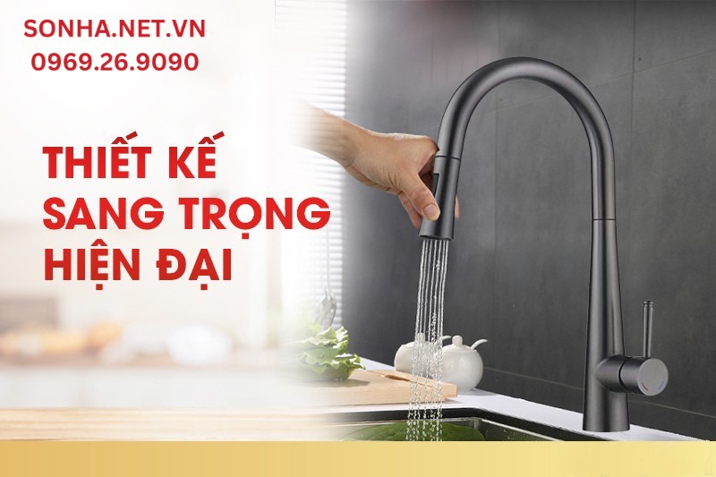 Thiết kế sang trọng, ph&ugrave; hợp với mọi thiết kế kh&ocirc;ng gian nội thất 