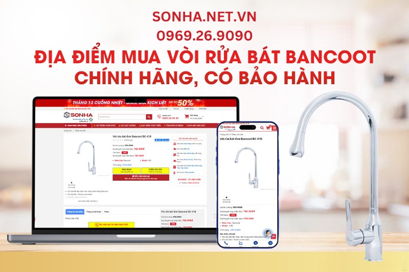 Địa điểm mua v&ograve;i rửa b&aacute;t Bancoot ch&iacute;nh h&atilde;ng, c&oacute; bảo h&agrave;nh