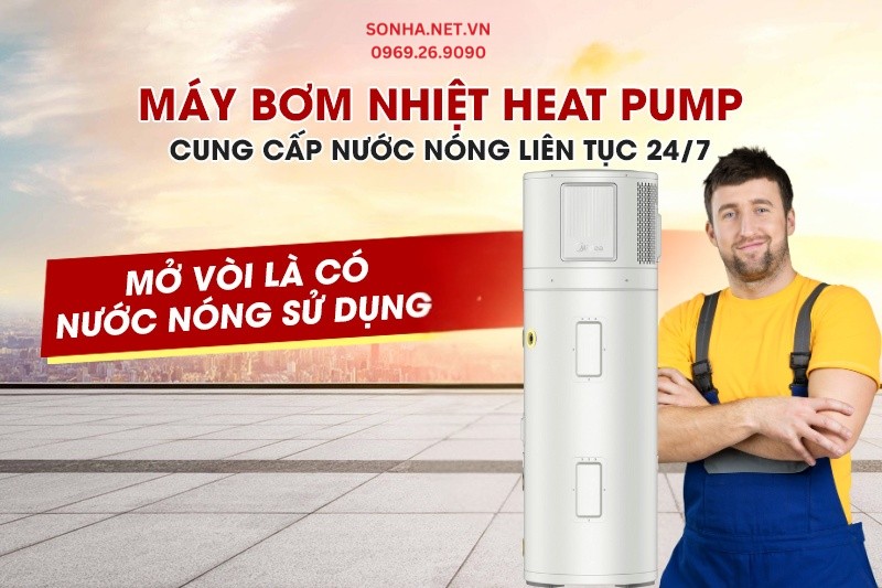 Heat Pump All In One Midea RSJ-15/190RDN7-L2 cung cấp nước n&oacute;ng cả ng&agrave;y