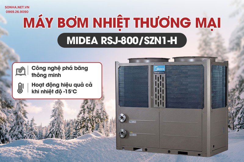 Máy bơm nhiệt RSJ-800/SZN1-H với công nghệ phá băng thông minh