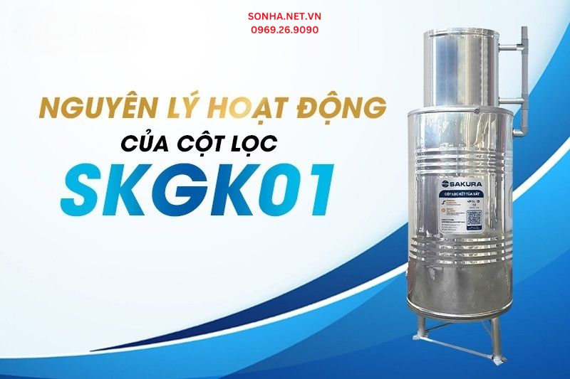 Nguy&ecirc;n l&yacute; vận h&agrave;nh của cột trao đổi Oxy Sakura SKGK01