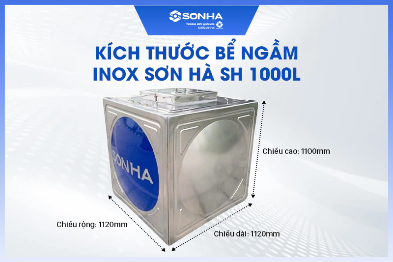 K&iacute;ch thước của bồn ngầm inox Trang Chủ Game Trực Tuyến Cổng Game 8kbet.com SH 1000L