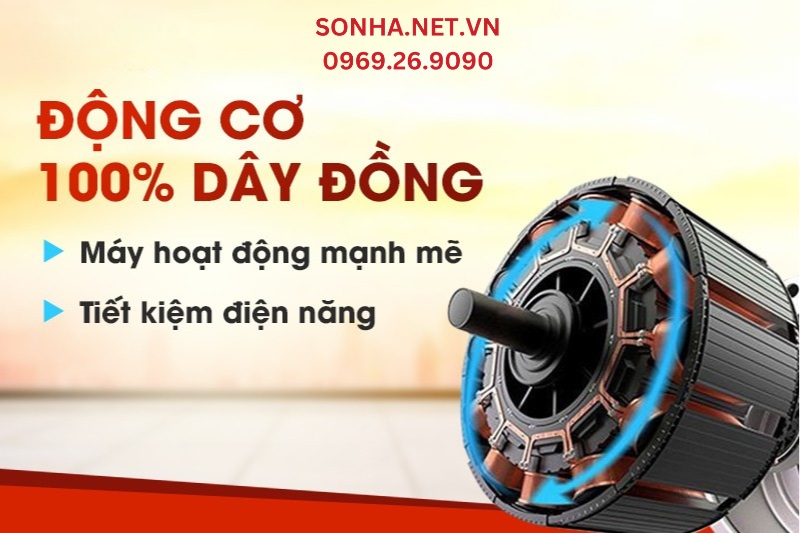 Động cơ d&acirc;y đồng với hiệu suất hoạt động mạnh mẽ