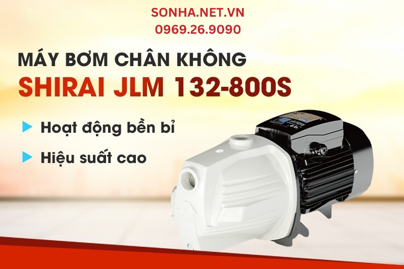 M&aacute;y bơm ch&acirc;n kh&ocirc;ng Shirai 132-800S hoạt động bền bỉ, hiệu suất cao
