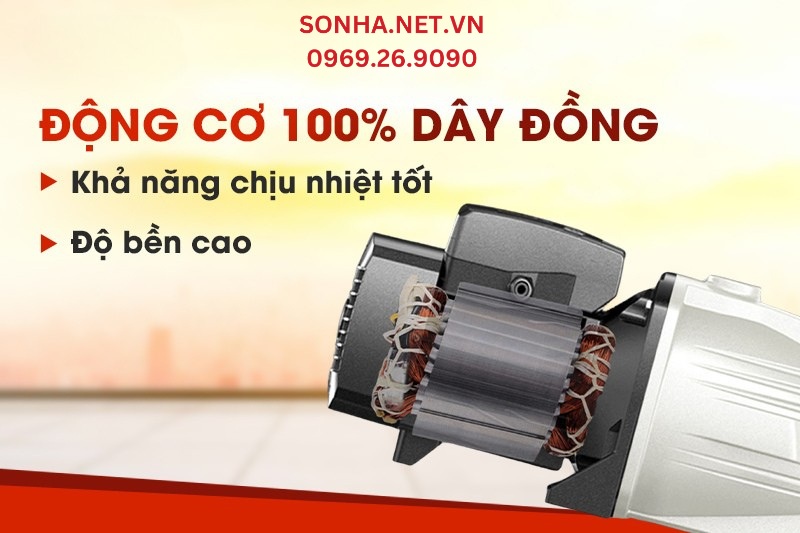 Động cơ chế tạo từ 100% d&acirc;y đồng với độ bền cao