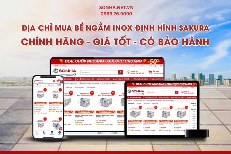 Địa chỉ mua bể nước ngầm inox chính hãng giá ưu đãi nhất