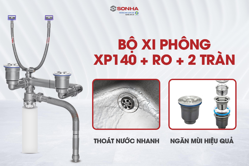 Xi ph&ocirc;ng tho&aacute;t nước nhanh v&agrave; ngăn m&ugrave;i hiệu quả