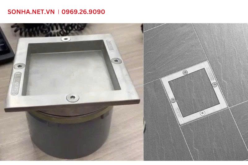 H&igrave;nh ảnh thực tế sản phẩm nắp chờ h&uacute;t bể phốt inox 304 ngăn m&ugrave;i