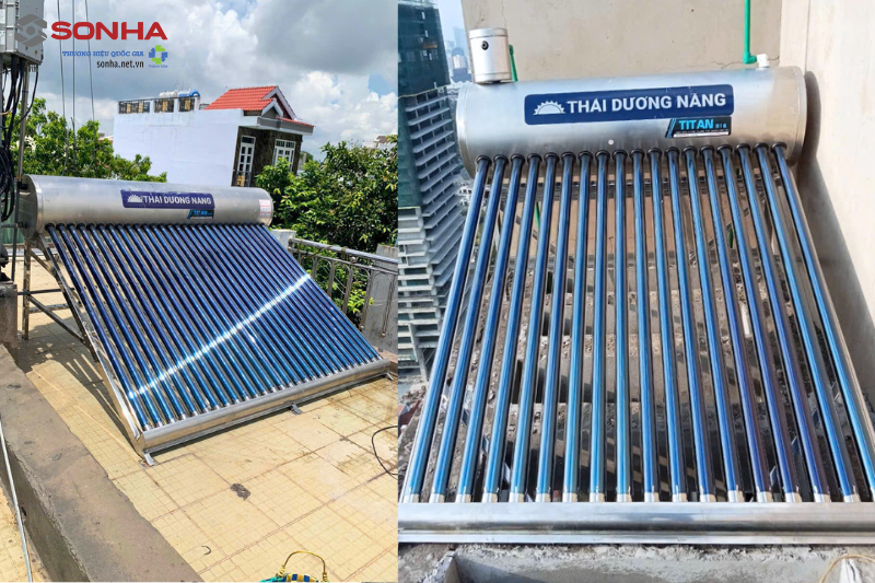 Hình ảnh thực tế của thái dương năng titan 316
