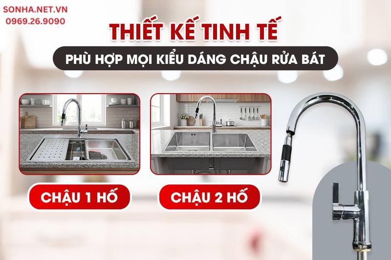 V&ograve;i rửa b&aacute;t MT291-2HC sở hữu đầu v&ograve;i r&uacute;t linh hoạt