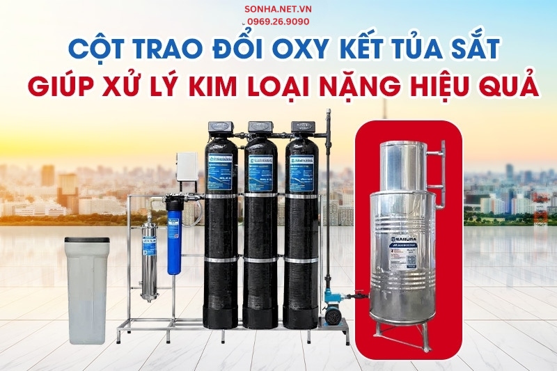 Lọc tổng 8Kbet123 hỗ trợ 24/7 Sakura SKGKUF313MC trang bị cột oxy kết tủa sắt