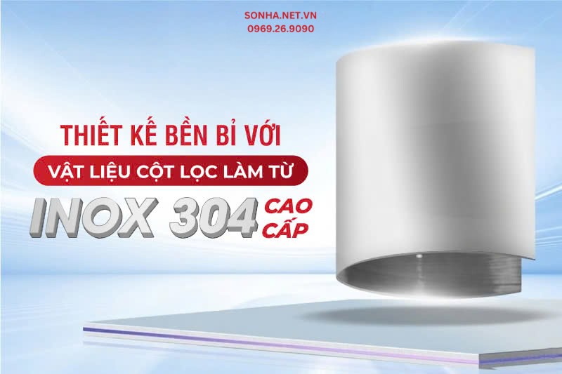 Lọc tổng Sakura SKGKUF313I trang bị cột lọc &aacute;p lực bằng inox 304 chống ăn m&ograve;n