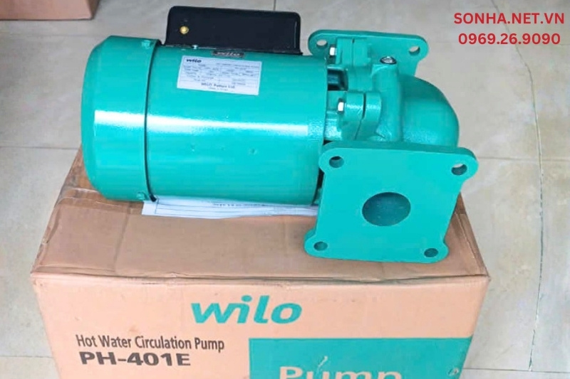 Hình ảnh thực tế máy bơm nước nóng tuần hoàn Wilo PH 401E (400W)