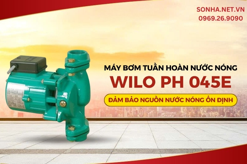 M&aacute;y bơm tuần ho&agrave;n nước n&oacute;ng Wilo PH 045E (40W) - Lựa chọn tối ưu