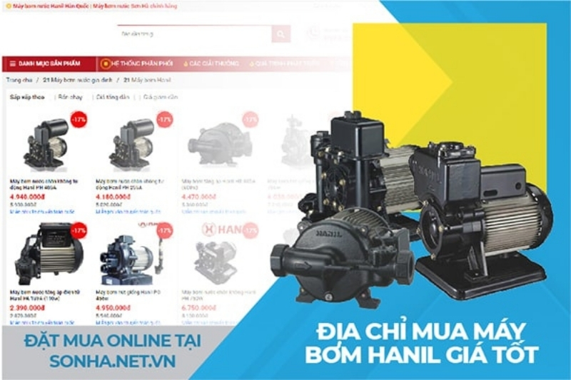 8kbet8kb.com địa điểm mua máy bơm nước Hanil chính hãng, giá tốt trên thị trường