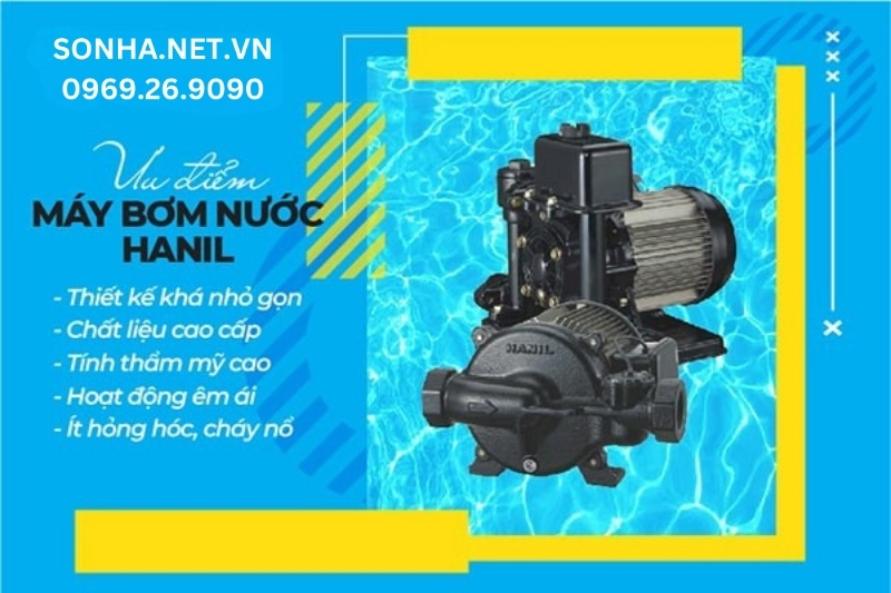 5 ưu điểm vượt trội của máy bơm Hanil 