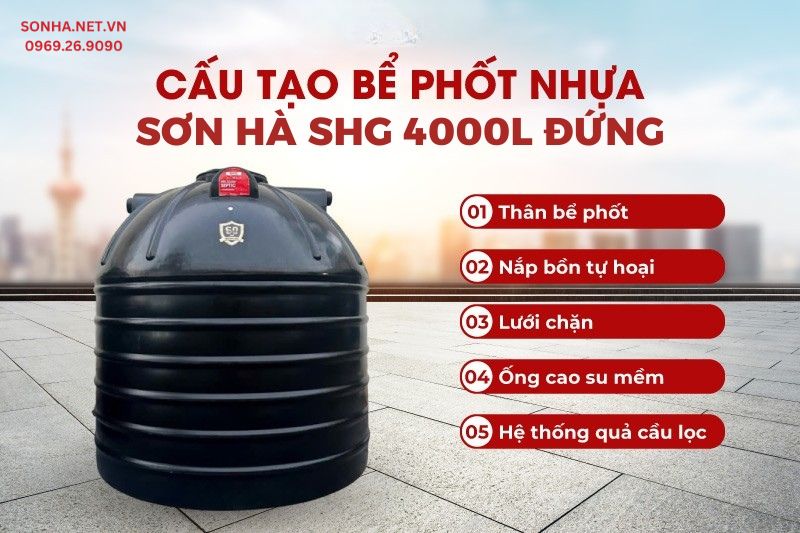 Thông tin cấu tạo cơ bản của bể phốt nhựa Trang Chủ Game Trực Tuyến Cổng Game 8kbet.com Xanh đứng 4000L