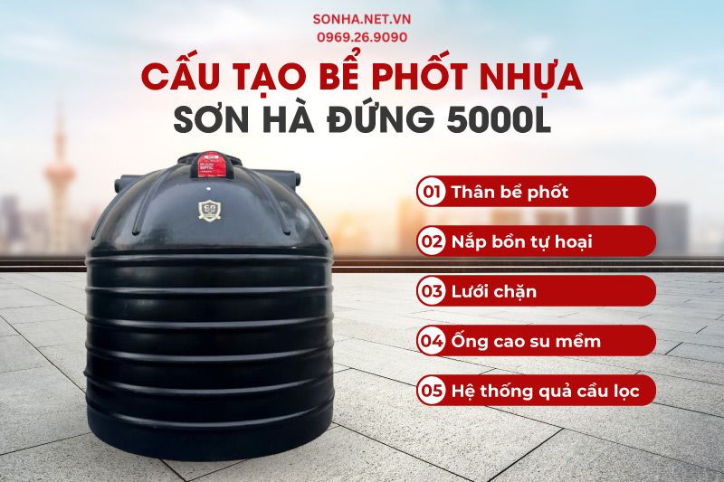 Cấu tạo bể phốt nhựa Trang Chủ Game Trực Tuyến Cổng Game 8kbet.com 5000L
