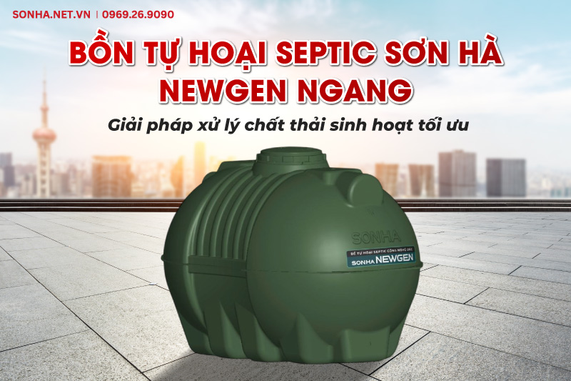 Bồn tự hoại Trang Chủ Game Trực Tuyến Cổng Game 8kbet.com NEWGEN ngang 1500L xử lý chất thải hiệu quả