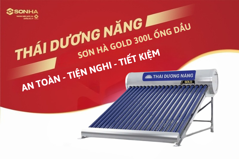 Hình ảnh thái dương năng 300L gold F58
