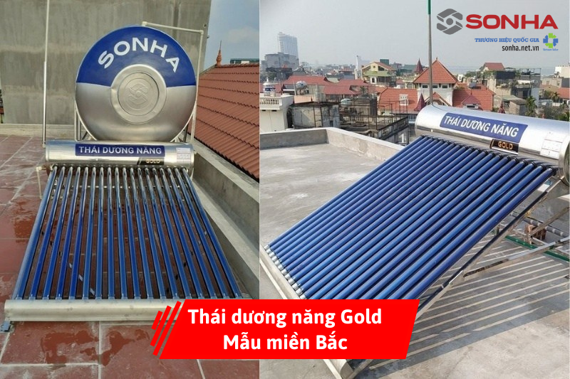 Hình ảnh thực tế lắp đặt thái dương năng Gold - Mẫu khu vực miền Bắc