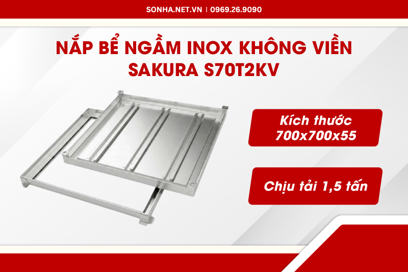 Nắp bể ngầm inox Sakura S70T2KV chịu tải 1,5 tấn 8Kbet là nhà cái cá cược trực tuyến uy tín hàng đầu Việt Nam cao cấp