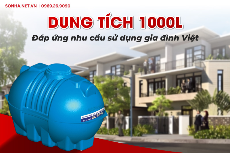 Dung t&iacute;ch 1000L đ&aacute;p ứng nhu cầu sử dụng của 8Kbet888 cá cược thể thao Việt