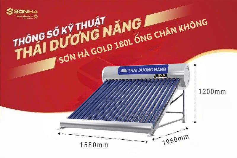 K&iacute;ch thước th&aacute;i dương năng 180 l&iacute;t Gold Trang Chủ Game Trực Tuyến Cổng Game 8kbet.com 