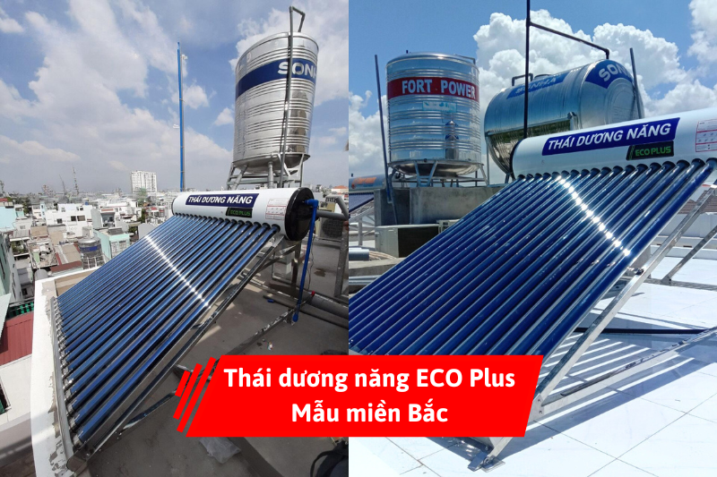 H&igrave;nh ảnh thực tế lắp đặt th&aacute;i dương năng Eco Plus - Mẫu khu vực miền Bắc