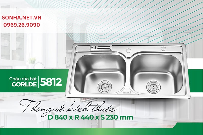 K&iacute;ch thước chậu Gorlde 5812 ph&ugrave; hợp với 8Kbet888 cá cược thể thao đ&ocirc;ng người
