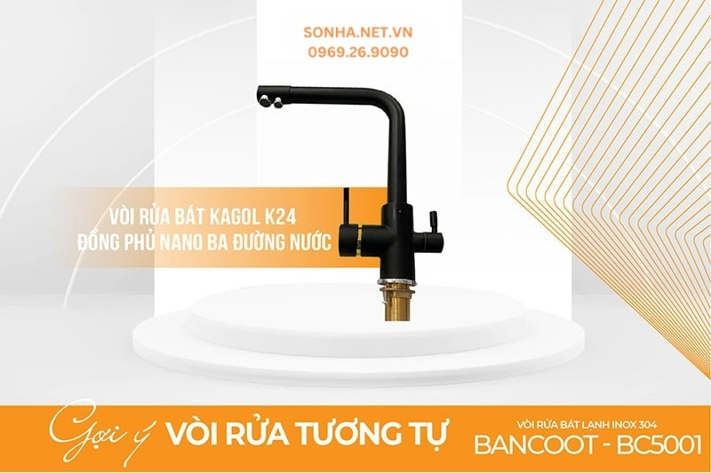 V&ograve;i rửa ch&eacute;n Kagol K24 chất liệu cao cấp, tiện &iacute;ch sử dụng