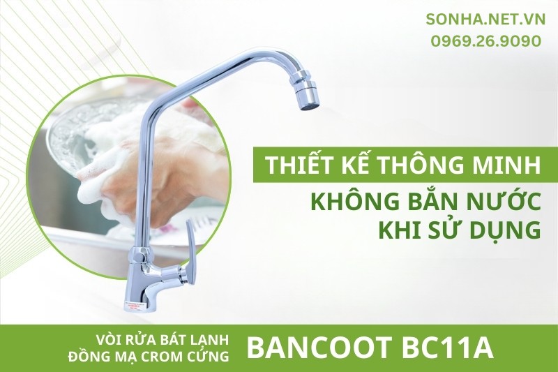 Đầu v&ograve;i Bancoot BC11A thiết kế chống bắn nước hiệu quả