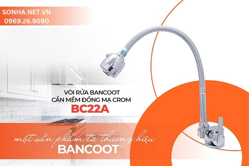 V&ograve;i chậu rửa Bancoot BC22A thiết kế th&ocirc;ng minh, gi&aacute; cả hợp l&yacute;