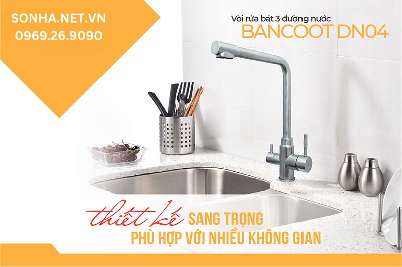 Thiết kế v&ograve;i Bancoot DN04 hiện đại ph&ugrave; hợp nhiều kh&ocirc;ng gian