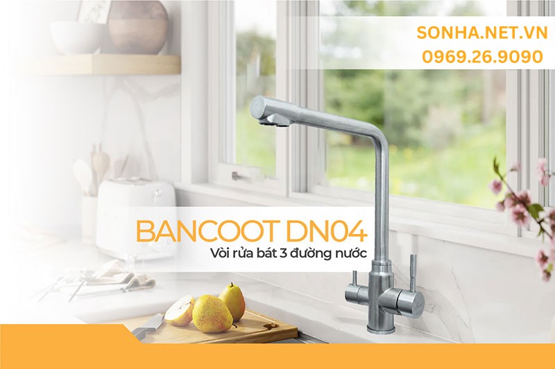 V&ograve;i rửa ch&eacute;n Bancoot DN04 đơn giản, tiện t&iacute;ch