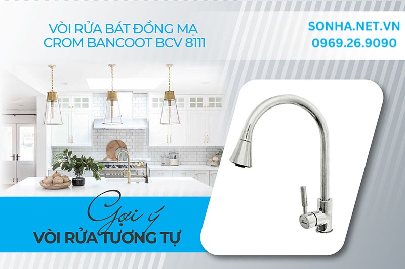 V&ograve;i rửa b&aacute;t Bancoot BCV 8111 hiện đại, bền đẹp