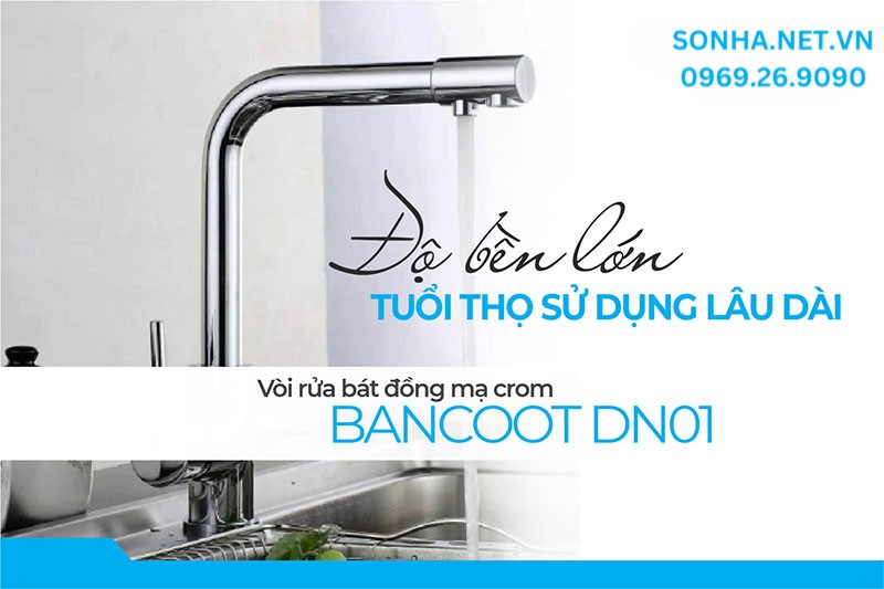 Tuổi thọ v&ograve;i Bancoot DN01 bền cao, sử dụng 30 lần/ng&agrave;y