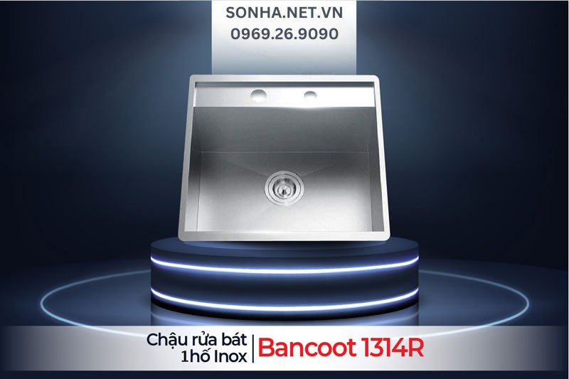 Chậu rửa b&aacute;t 1 hố Bancoot 1314R bền đẹp, thiết kế tinh tế