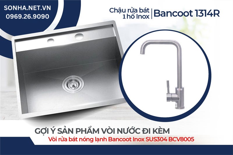 Chậu Bancoot 1314R v&agrave; v&ograve;i Bancoot BCV8005 lựa chọn của nhiều 8Kbet888 cá cược thể thao