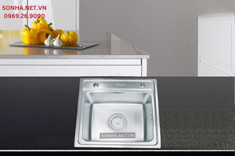 H&igrave;nh ảnh thực tế chậu 1 hố Gorlde GD-919