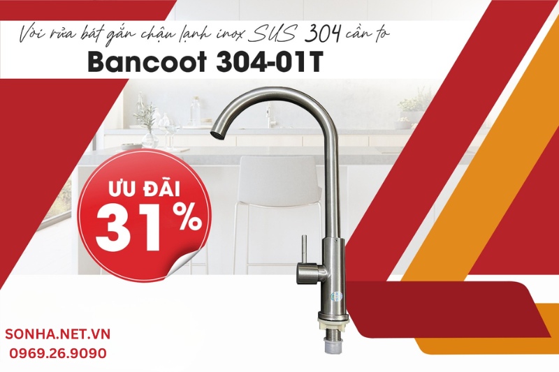 V&ograve;i rửa b&aacute;t Bancoot 304-01T