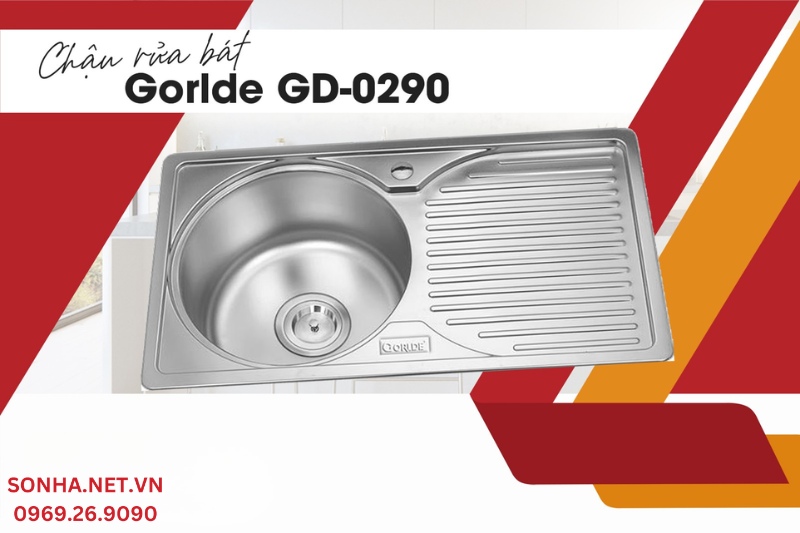 Sản phẩm chậu rửa ch&eacute;n Gorlde GD-0290 được người ti&ecirc;u d&ugrave;ng lựa chọn sử dụng
