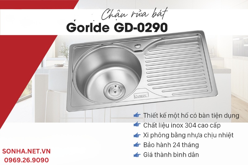 Ưu điểm của chậu rửa b&aacute;t Gorlde GD-0290