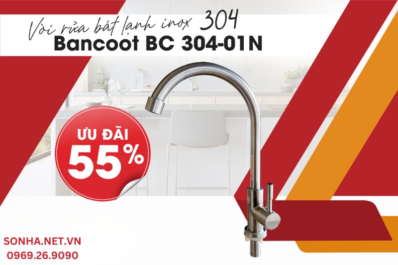 Tham khảo v&ograve;i rửa b&aacute;t Bancoot BC 304-01N