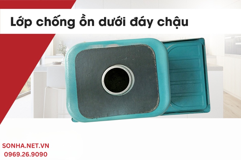 Thiết kế lớp chống ồn dưới đ&aacute;y chậu
