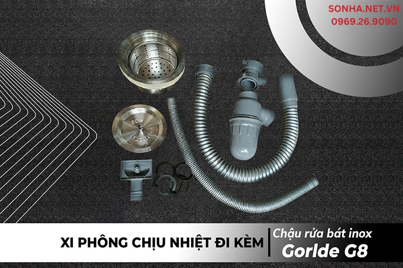 Xi ph&ocirc;ng chậu Gorlde G8 tho&aacute;t nước nhanh, hiệu quả