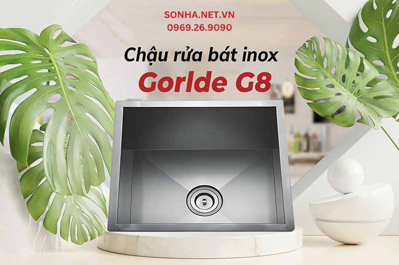 Chậu rửa ch&eacute;n Gorlde G8 đơn giản, hiện đại, sang trọng